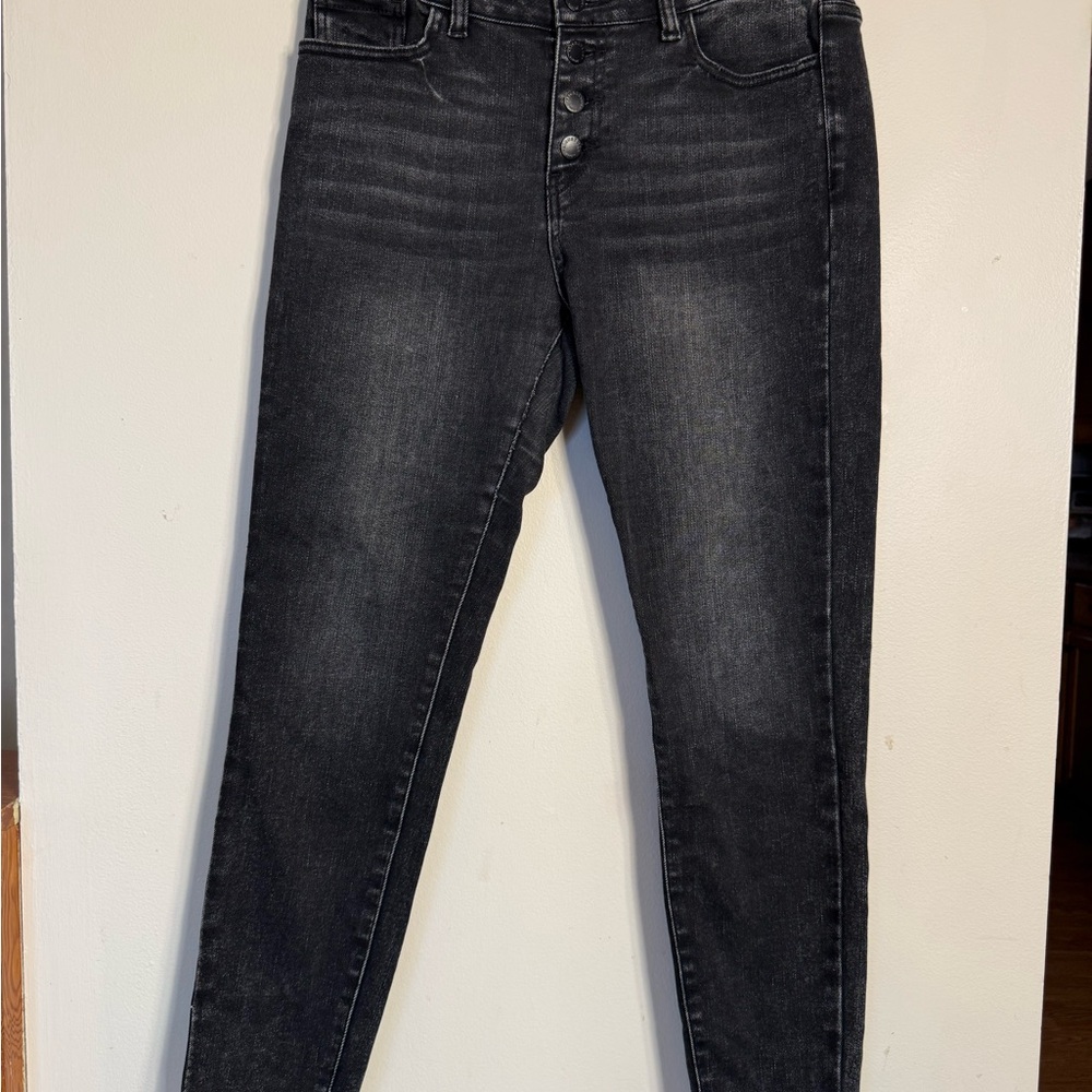 KanCan Women's High Rise Charcoal Jeans